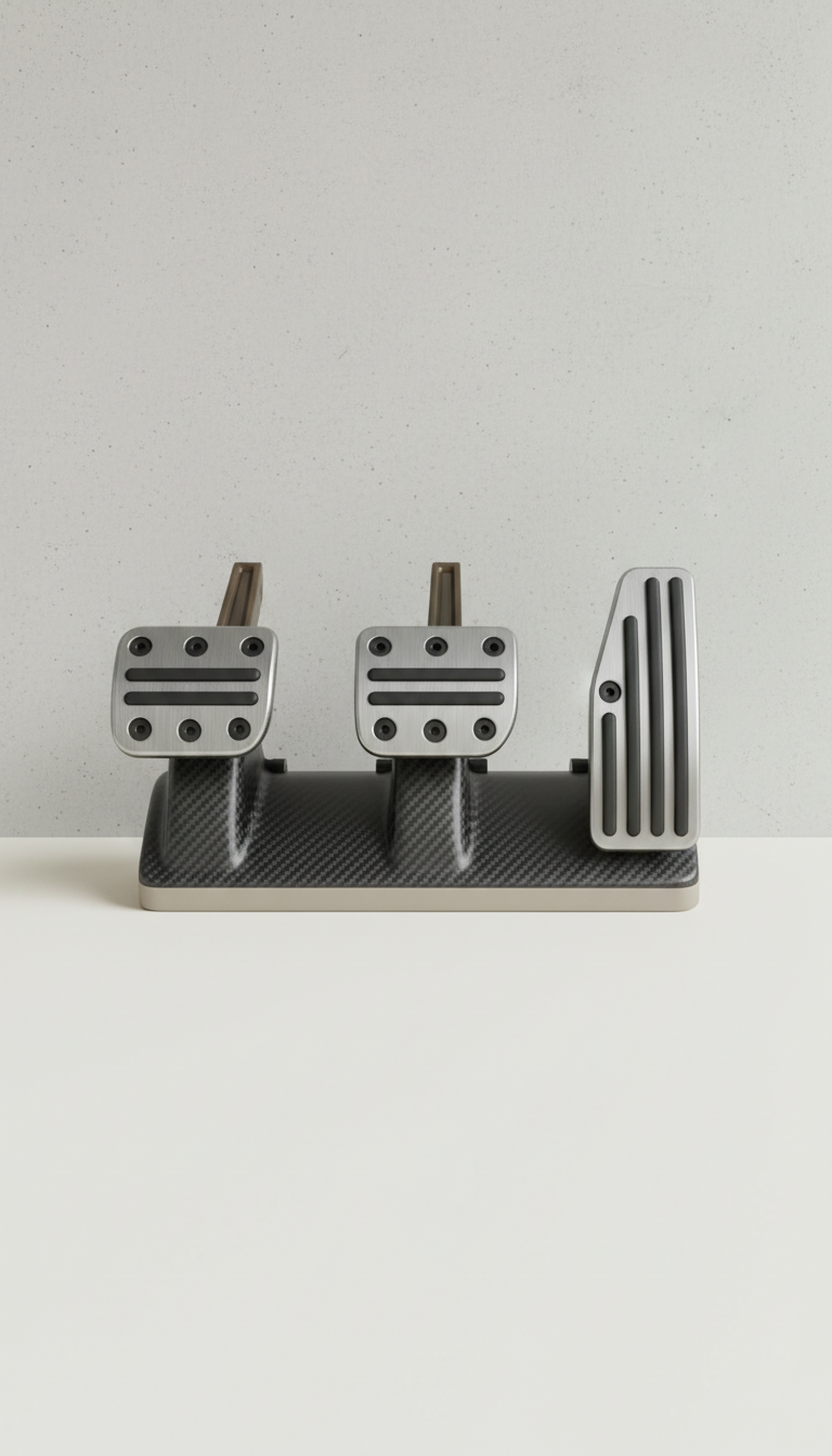 Carbon Fiber Pedal Set with Anti-Slip Detail